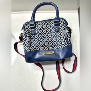 Tommy Hilfiger Signature Jacquard Pattern Women Shoulder Bag